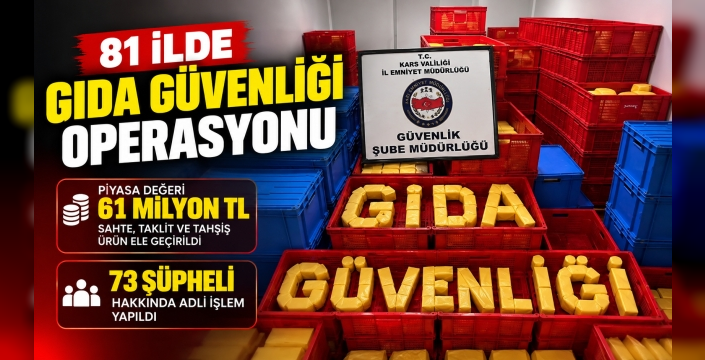 81 İLDE GIDA GÜVENLİĞİ OPERASYONU