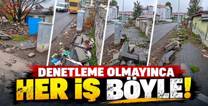 HALİTPAŞA MAHALLESİ’NDE ARAS EDAŞ ÇALIŞMASI SONRASI KALDIRIMLAR BU HÂLDE KALDI!