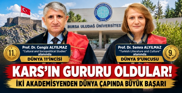 KARS’IN GURURU OLDULAR! İKİ AKADEMİSYENDEN DÜNYA ÇAPINDA BÜYÜK BAŞARI