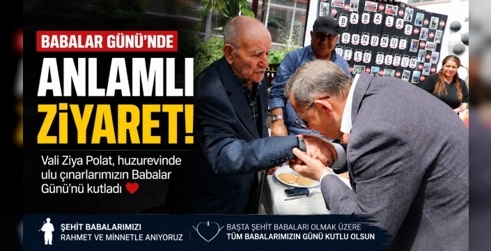 Babalar Günü'nde Anlamlı Ziyaret: Ulu Çınarlar Unutulmadı