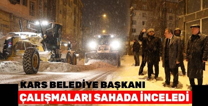 Belediye Başkanı Karla Mücadele Çalışmalarını Sahada İnceledi