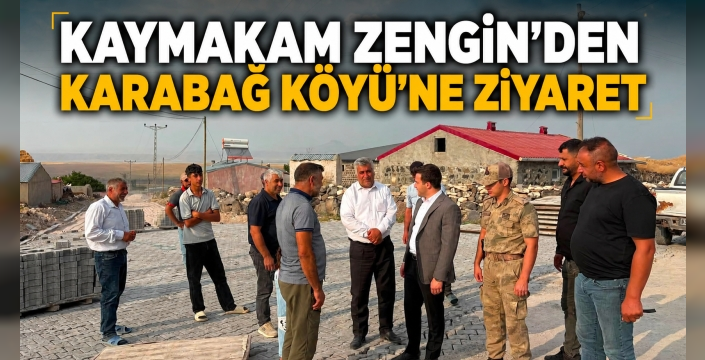 Digor Kaymakamı Zengin, Karabağ Köyü'ndeki KÖYDES Çalışmalarını İnceledi