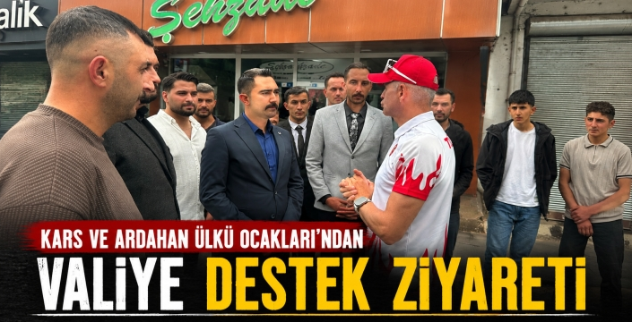 Kars ve Ardahan Ülkü Ocakları'ndan Ardahan Valisine Destek Ziyareti
