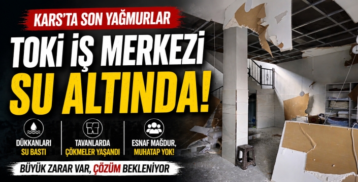 TOKİ İş Merkezini Su Bastı: Esnaf Mağdur, Muhatap Yok!