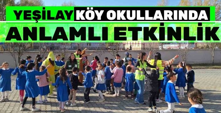 Yeşilay Kars Şubesi “Köyümüzde El Ele” Projesi ile Minik Yüreklere Dokundu